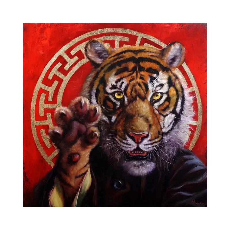 Legend Of Tiger Claw by Lucia Heffernan - Wrapped Canvas Painting, 66.04 cm H x 66.04 cm W x 1.91 cm D