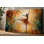Grande feuille d'automne, ballerine, silhouette inspirée de la nature, art mural salon, impression sur toile 24 x 36 pouces - prête à être accrochée