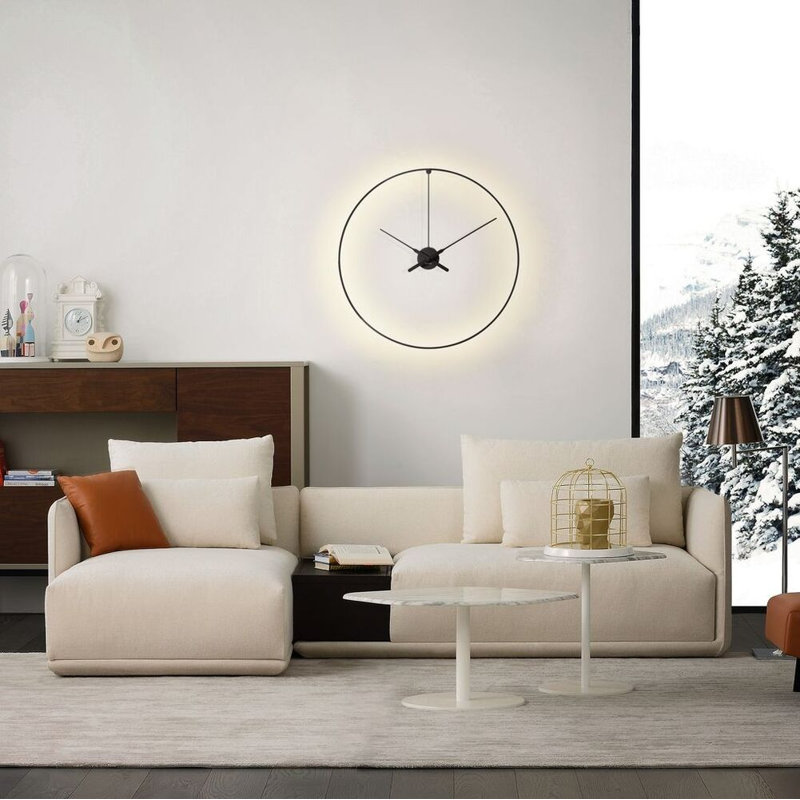 Ombra Aluminium Skeleton Wall Clock