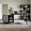 Bureau de bureau en L Ultic Gary avec tiroirs de rangement et tablette (47,2 po)