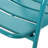 Teal Iron Chair: Patio Relaxation Splendor, 23.81 In. Depth, 27.29 Width, 25.62 Height, 14.09 Lb Backyard Luxury,