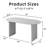 Bena 67" Oval Soild Wood Dining Table Oval Double Pedestal Kitchen Tables Seats 6-435423857