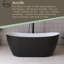 Baignoire de trempage autoportante en acrylique 59 po-112451737