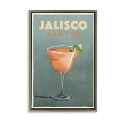 Toile flottante encadrée «Jalisco Mexico» par The Whiskey Ginger