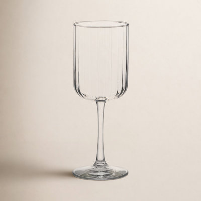 Paneled Wine Glass