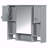 35'' x 28'' Wall Mounted Bathroom Storage Cabinet with Mirror-1703747149