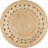 Brecken Round Natural Jute Boho Circle Natural Rug-1956930564