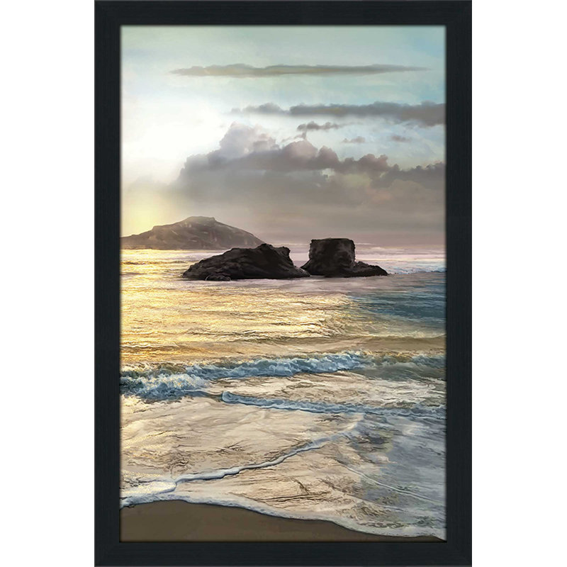 «Passing», reproduction d'impression encadrée, H 49,5 po x l 33,5 po x P 1 po, Cadre espresso