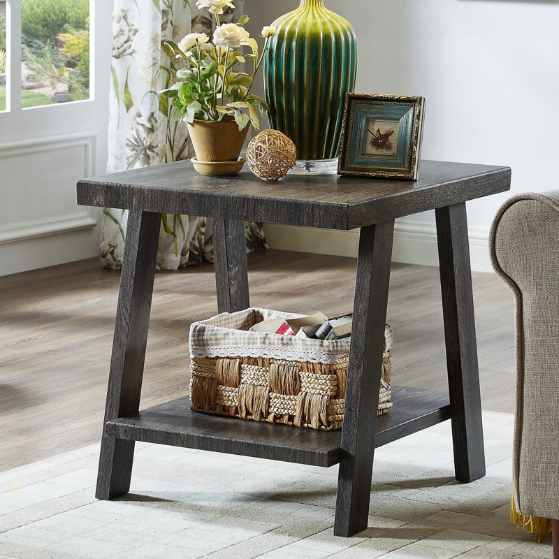 Table de bout Athens, Gris anthracite, Gris anthracite