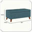 Tufted Button Storage Ottoman Bench Hinged Lid Solid Wood Leg Functional Stylish Versatile Practical Compact Comfortable