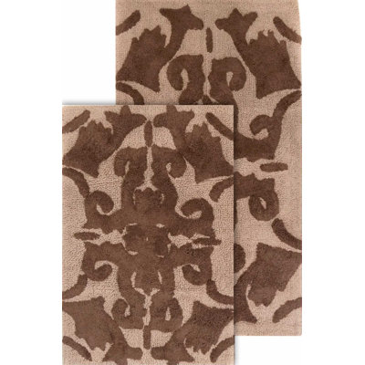 Ensemble de tapis pour salle de bain 100% coton antidérapant Elar