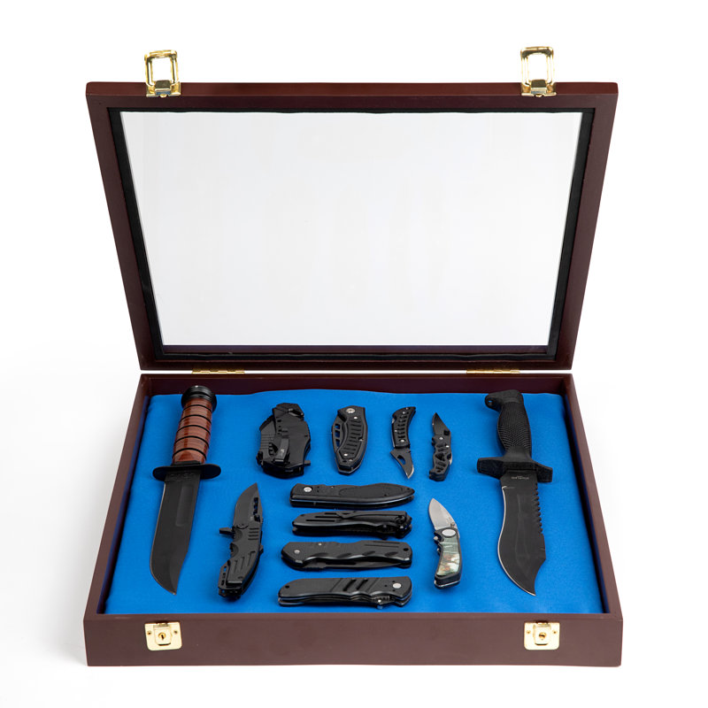 16.5'' H x 16.5'' W Wood Jewelry Display Case