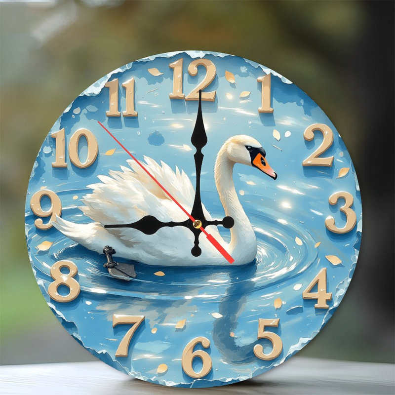 Horloge murale Swan