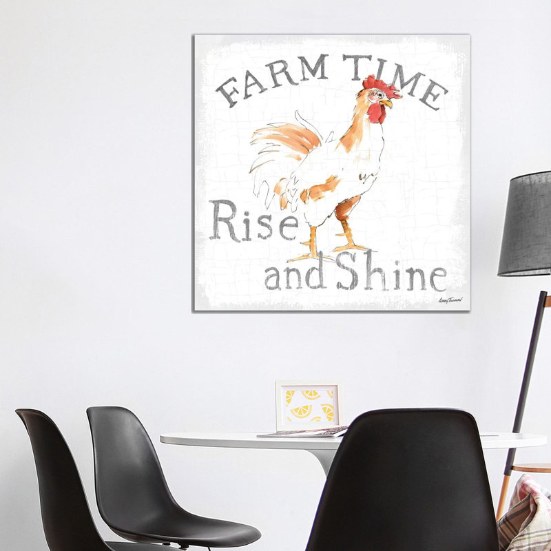 Farm Time Enamel by Avery Tillmon - Wrapped Canvas Print, 93.98cm H x 93.98cm W