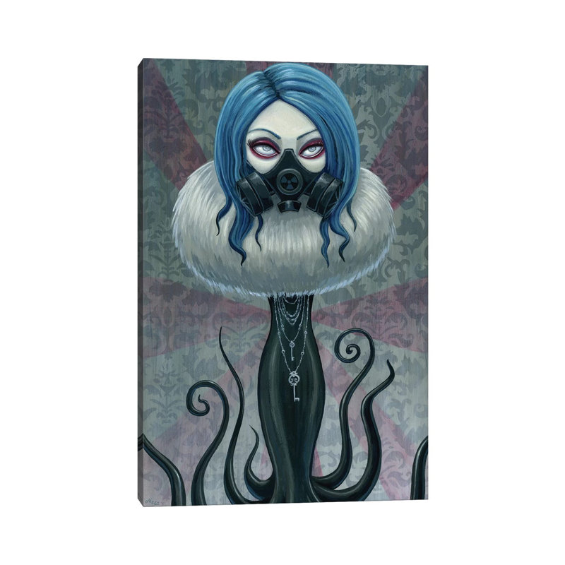 Ophelia by Megan Majewski - Wrapped Canvas Painting, 30.48cm H x 20.32cm W x 1.91cm D