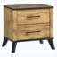 Table de chevet 2 tiroirs Natural Pine