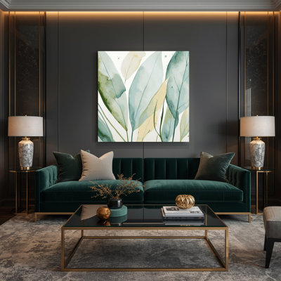 «Thanksgiving Minimalist Leaf Designs», art mural sur toile blanche