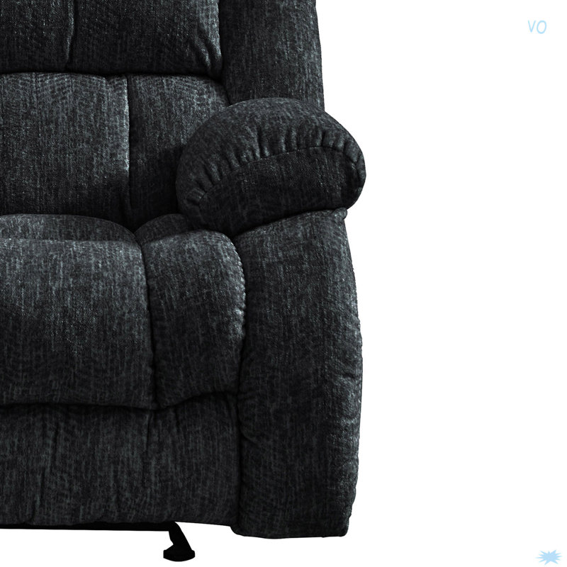 GLIDER RECLINER, fauteuil inclinable moderne, Noir