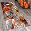 Grand tapis moelleux à poils doux avec motif floral traditionnel et de feuilles dans les tons pour le salon, la chambre et le bureau-54787668