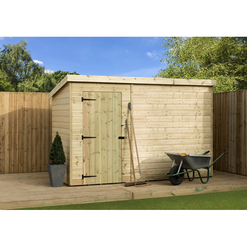 9 Ft. W x 7 Ft. D Shiplap Pent Wooden Shed