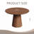 Wooden circular dining table-1717165092