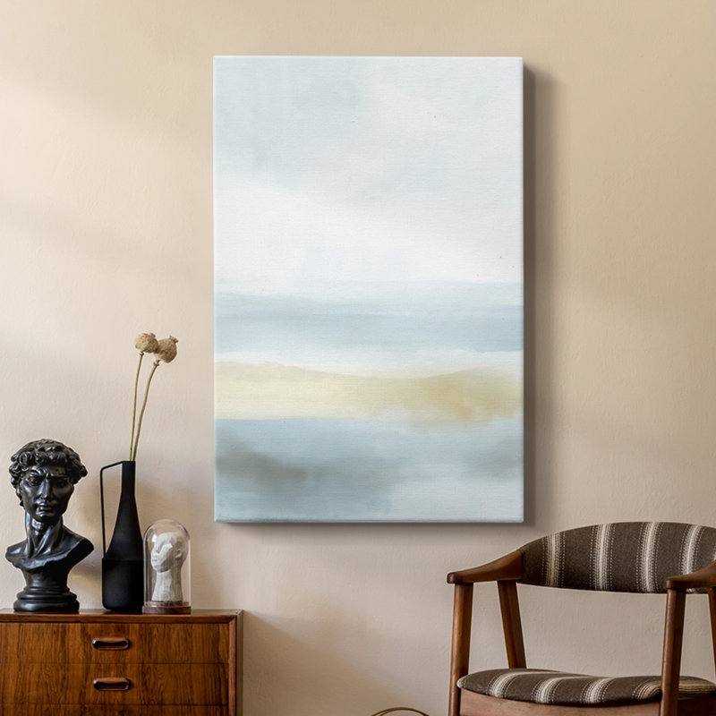 Série ABSTRACT DCCCLV III - Toile tendue avec châssis Premium - Prêt à être accroché, H 12 po x l 8 po