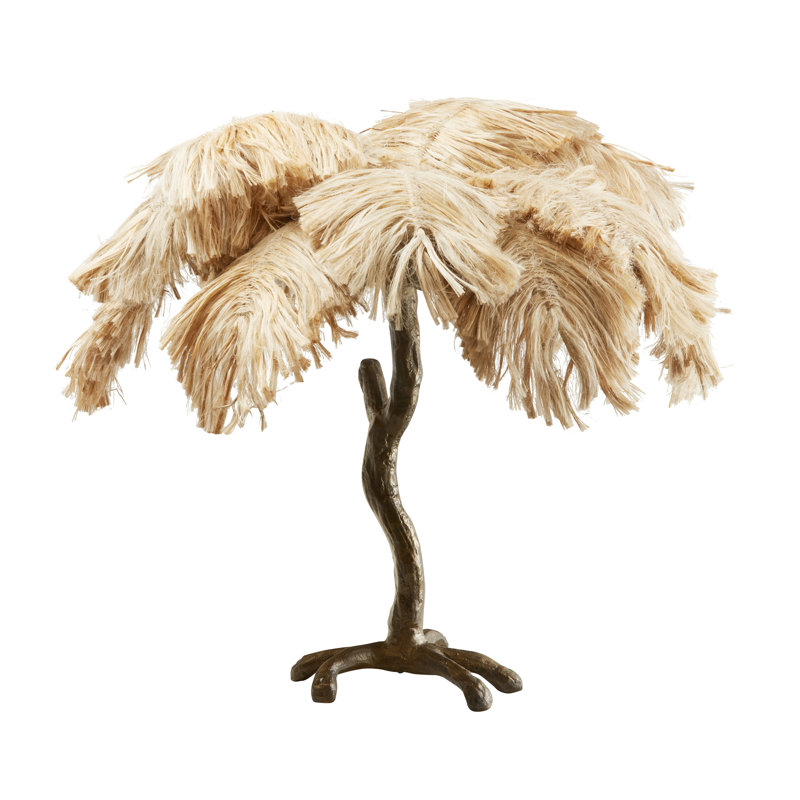30"H Advit Bronze Tropical Palm Tree Table Lamp