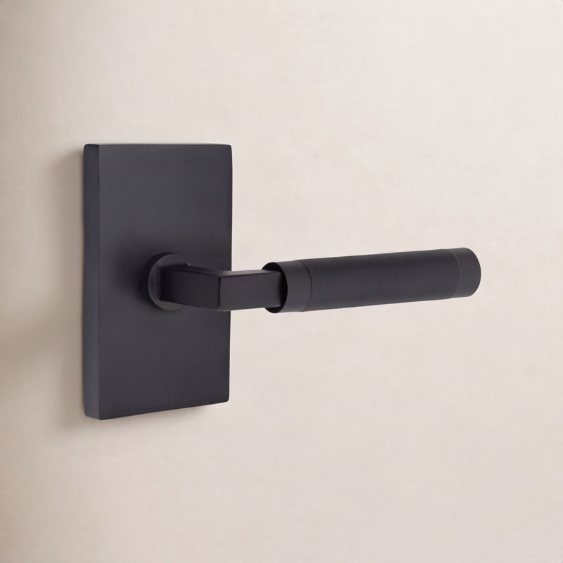 Emtek Select Knurled Privacy Door Lever, Left