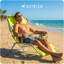 Chaise longue de plage légère avec repose-pieds Ostrich The Deluxe 3N1-894849414