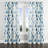 Paisley Room Darkening Curtains - Boho Blue And Beige Teardrops Grommet Curtain - 1 Panel-775186858-775186862