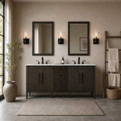 Meuble-lavabo double 72 po