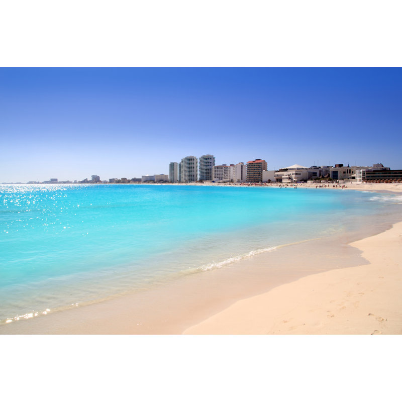 Cancun Beach View by LUNAMARINA - Wrapped Canvas Print, 30cm H x 46cm W