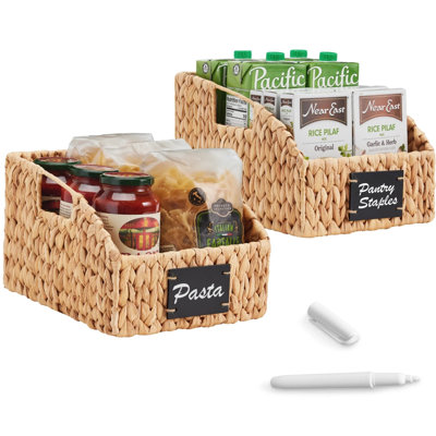 Angled Pantry Storage Baskets