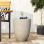Table d'appoint en béton légère de style simple pour divers environnements