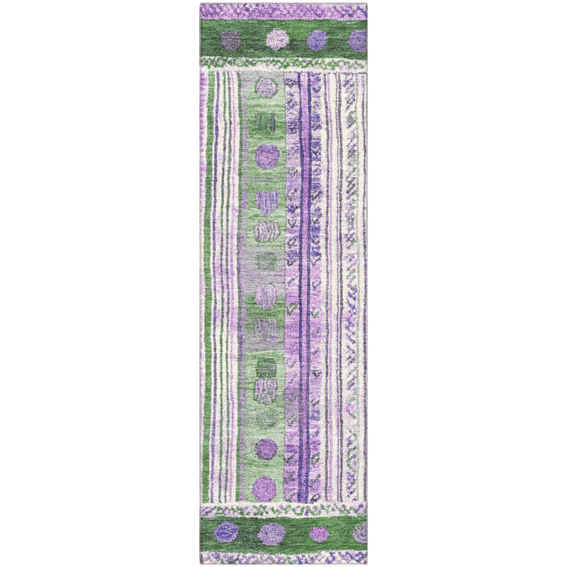 Premium Machine Washable Millbrook AMF1963 Stripes Rug, Runner 2'3" x 7'6"