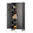 72" H Garage Storage Cabinets with Wheels,Metal Storage Cabinets with Door Pegboard for Garage Home Office Storage,Assembly Required-600035085