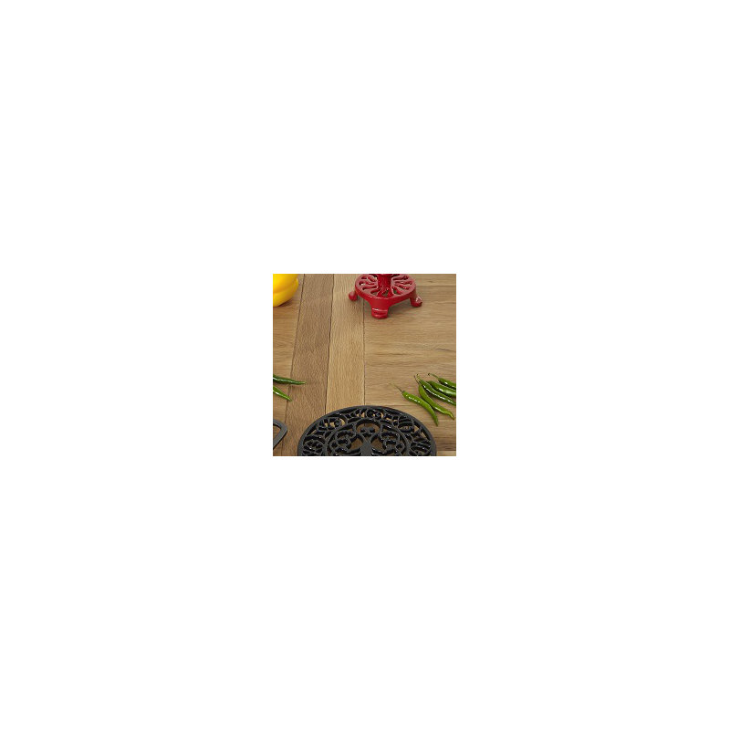 Metal Round 1 Piece Trivet, Black