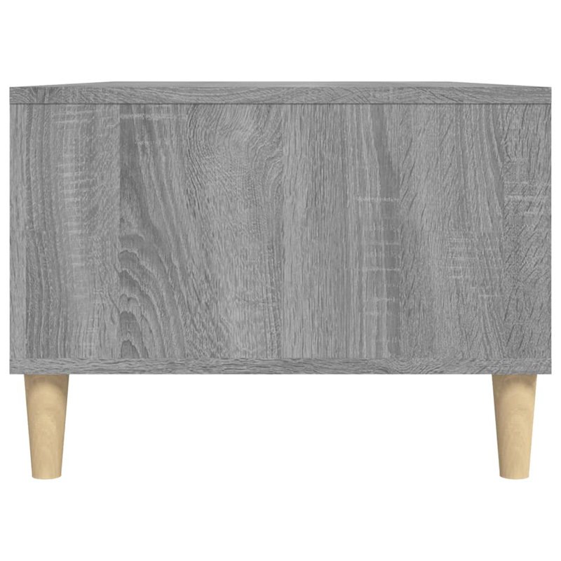 Huntoon Four Leg Coffee Table with Storage, Grey Sonoma