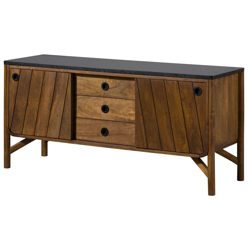 LOS ANGELES 140 cm W Mango Solid Wood Sideboard