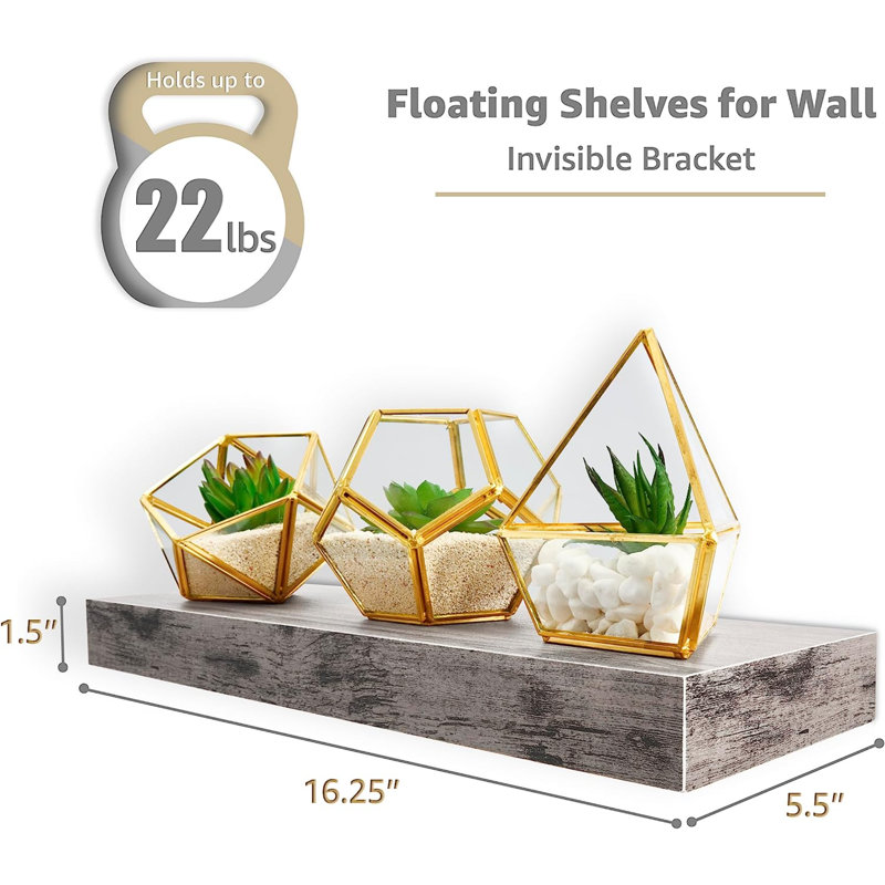 2 Piece Floating Shelf