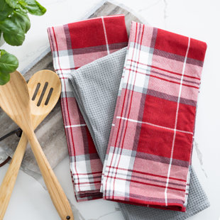  Kitchen Dish Towels Salsa Stripe - 100% Natural Absorbent  Cotton Salsa Towels (28 x 16 inches) Festive Red, Orange, Green and Blue,  12-Pack : Home & Kitchen