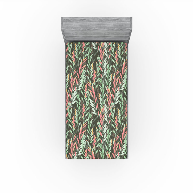 Drap-housse Ambesonne Jungle Leaves