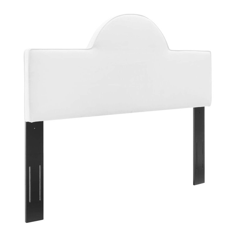 Dawn Performance Velvet Headboard, White, Twin