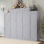 Grand lit escamotable, grand lit escamotable en bois avec 2 garde-robes et tablette de rangement, cadre de lit plateforme pliable multifonctionnel pour chambre d'amis, chambre à coucher