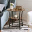 Sigli Round 2 Tier Side Table For Living Room 2 Tier End Sofa Accent Tables