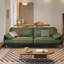 Causeuse-coussin standard en cuir véritable vert-1423375663