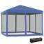 Tente à auvent escamotable avec filet Outsunny-123826983