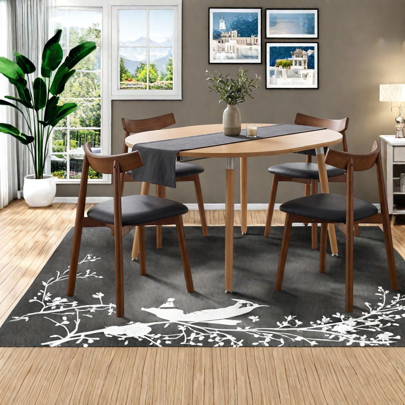 Ensembles de table de salle à manger extensible (doit inclure la table et la chaise), bois moderne