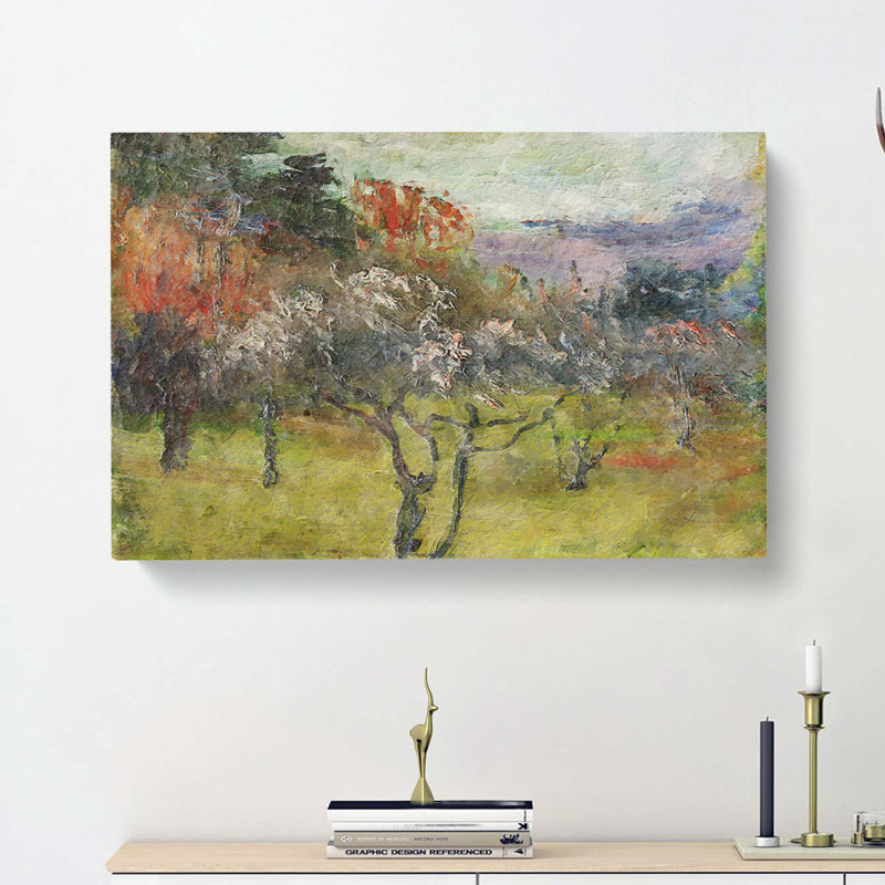 Plum Grove by Kuroda Seiki - Wrapped Canvas Painting, 35cm H x 50cm W x 3cm D