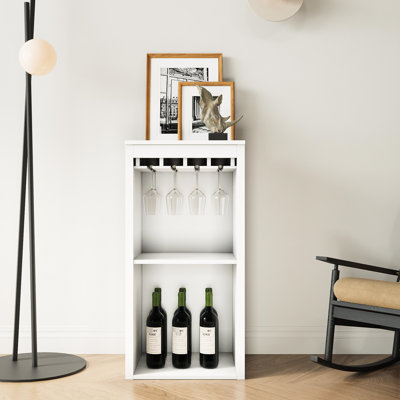 Cabinet For Dining Room - Display Wine And Crafts White With Shelves To Organize Your Hallway Decor